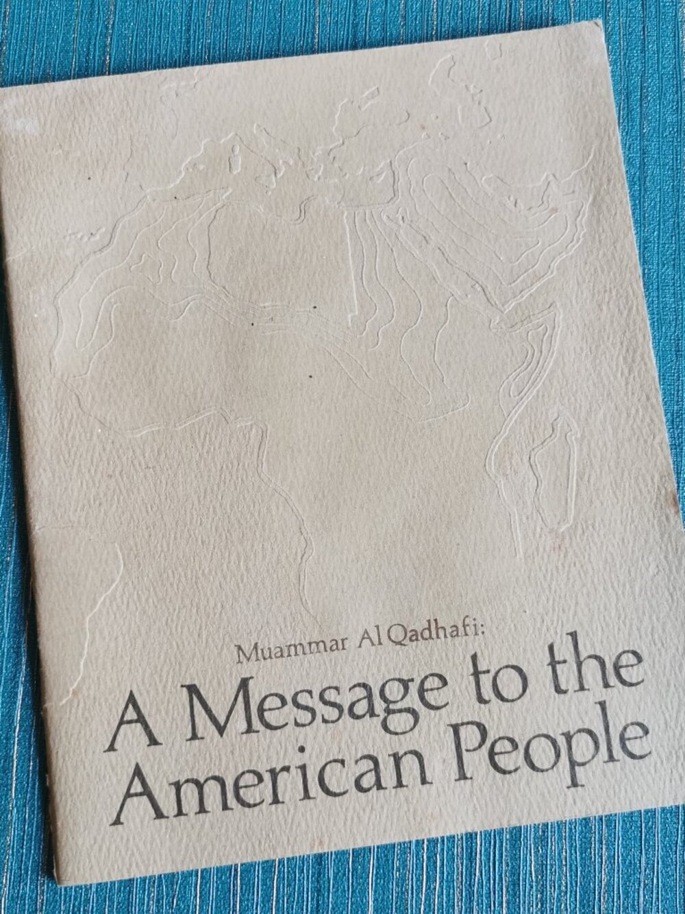 1978 Muammar Al Qadhafi Speech "A Message to the American People" Libya US Relat